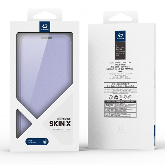 Dux Ducis Huse pentru iPhone 16 Pro Max, Skin X Pro, MagSafe, violet
