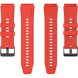 Pasek silikonowy 22mm uniwersalny, Czerwony