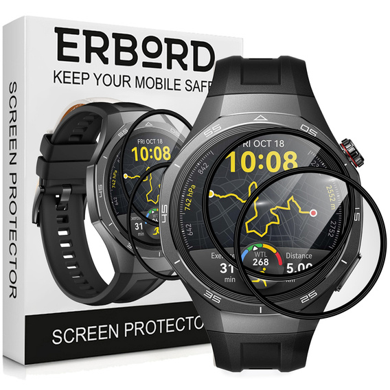 2x ERBORD Hybrid Glass pentru Huawei Watch GT 5 Pro 46mm