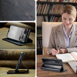 Carcasă flip CASEME pentru Samsung Galaxy A34 5G, Waxy Textured, negru