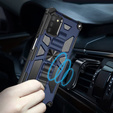 Huse pentru Samsung Galaxy A03s, Armor Kickstand, albastru