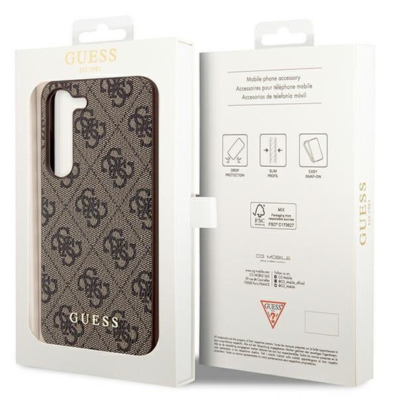 GUESS Huse pentru Samsung Galaxy A55, 4G Charms Collection Hardcase, maro