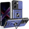 Husă blindată pentru Xiaomi Poco X7 Pro 5G, CamShield Slide, albastru