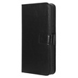 Cu clapetă pentru Infinix Note 30 Pro 4G, Crazy Horse Wallet, negru