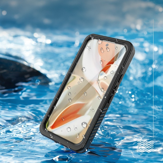 Husă impermeabilă IP68 pentru Google Pixel 9, Redpepper, negru