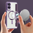 Cu clapetă pentru Samsung Galaxy S25 Edge, RFID Wallet MagSafe CamShield, violet