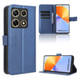 Cu clapetă pentru Infinix Note 30 Pro 4G, Wallet Smart Magnet, albastru