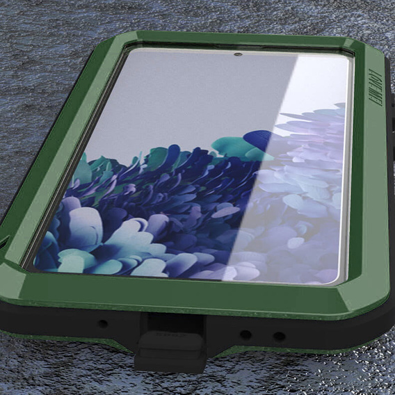 Love Mei Huse pentru Samsung Galaxy S20 Plus, armored with glass, verde