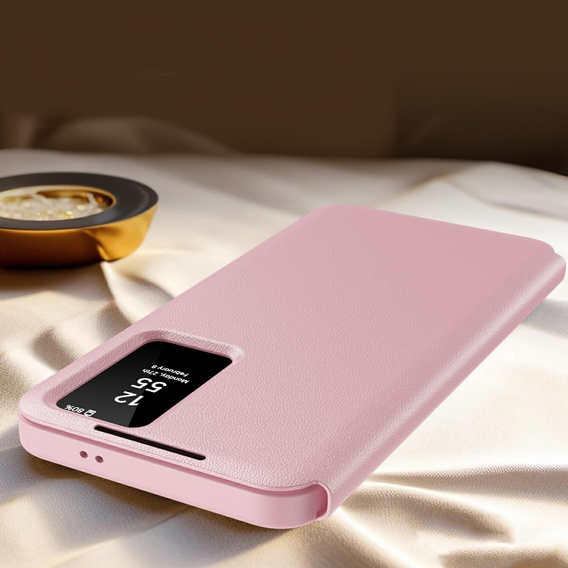 Husă cu clapetă pentru Samsung Galaxy A56 5G, Smart View Wallet, roz