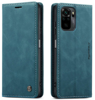 Husa CASEME pentru Xiaomi Redmi Note 10 / 10S, Leather Wallet Case, verde