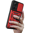 Husă blindată pentru Xiaomi Redmi Note 12S 4G, CamShield Slide, roșu