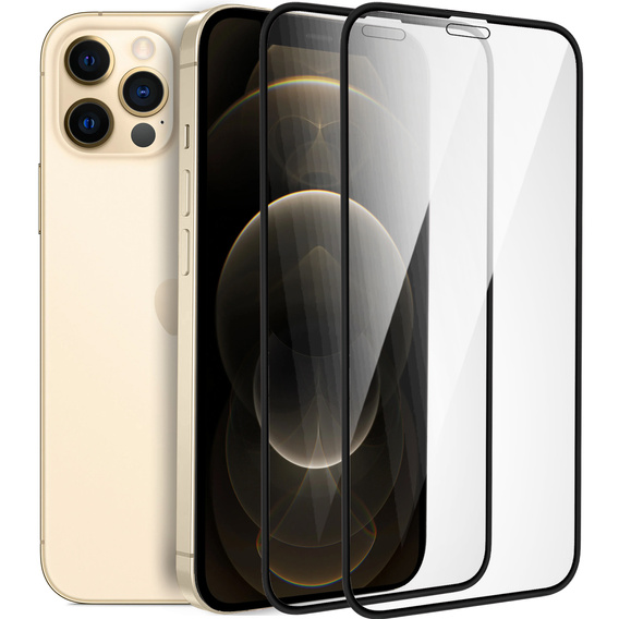 2x sticlă ceramică ERBORD Hybrid Glass pentru iPhone 12 / 12 Pro