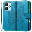 Cu clapetă pentru Infinix Hot 30i, Butterfly, albastru