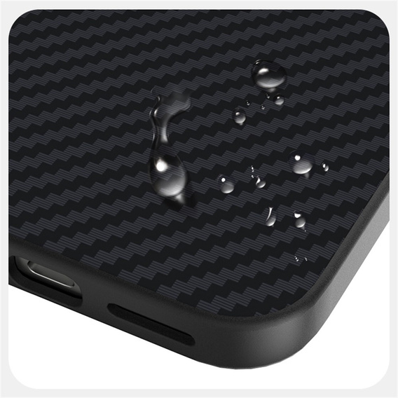 Husă pentru Google Pixel 10 / 10 Pro, ABEEL, pentru MagSafe, cu textură de carbon, negru