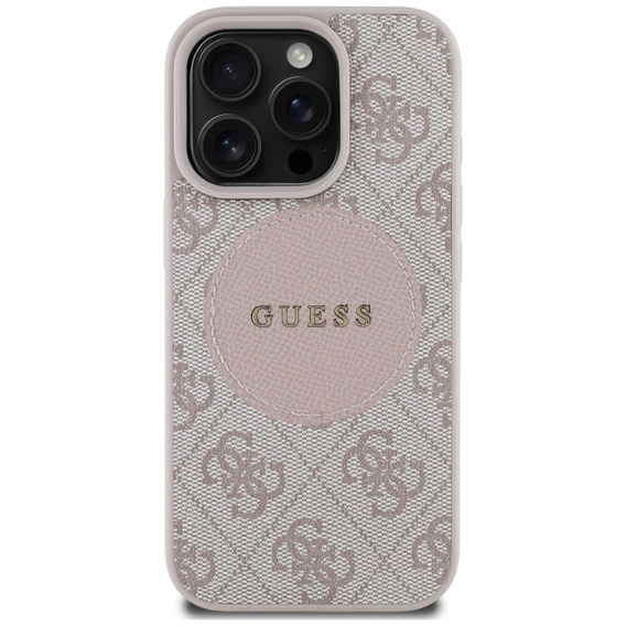 Husă Guess 4G Circle cu logo clasic, pentru MagSafe pentru iPhone 16 Pro Max