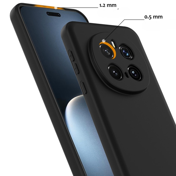 Huse pentru Honor Magic7 Pro 5G, Silicone MagSafe, negru