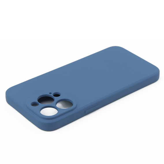 Husa pentru iPhone 15 Pro Max, Silicone Lite, albastru închis