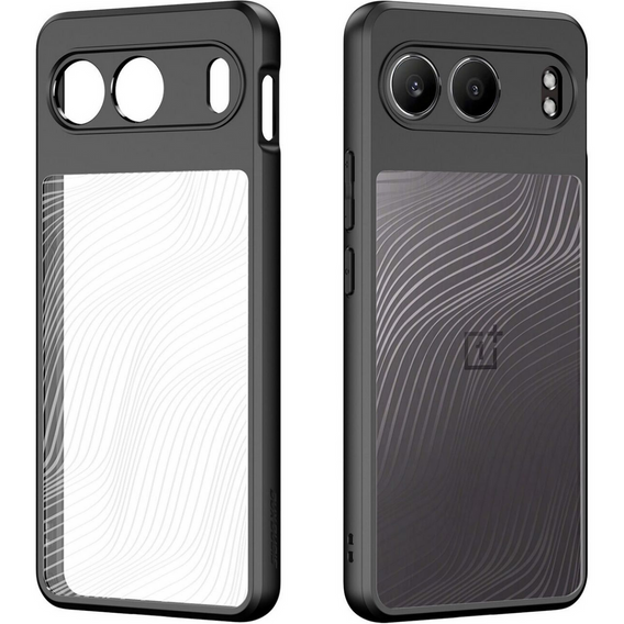 Husa DuxDucis pentru OnePlus Nord 4, Aimo case, transparent / negru