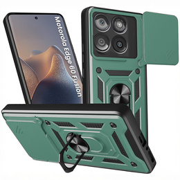 Husă blindată pentru Motorola Edge 60 / 60 Fusion, CamShield Slide, verde