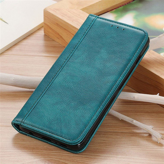 Huse pentru Honor 90 Lite 5G, Wallet Litchi Leather, verde