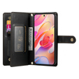 Cu clapetă pentru Samsung Galaxy A56 5G, Wallet Zipper Pocket, negru