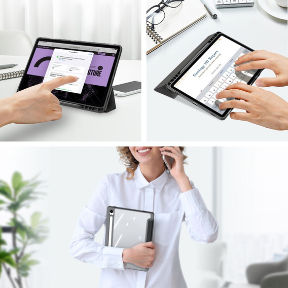 Husa pentru Samsung Galaxy Tab S10 Lite / S10 FE / S9 FE, Dux Ducis TOBY, negru