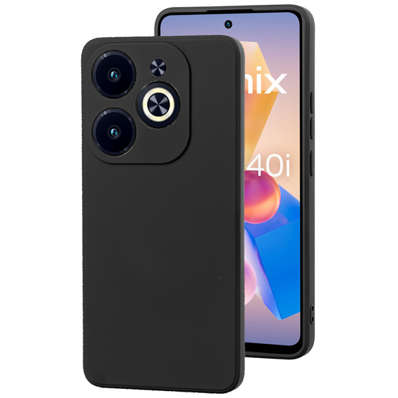 Husa pentru Infinix Hot 40i, Silicone Lite, negru