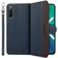 Cu clapetă pentru Sony Xperia 10 IV, KHAZNEH RFID Case, albastru