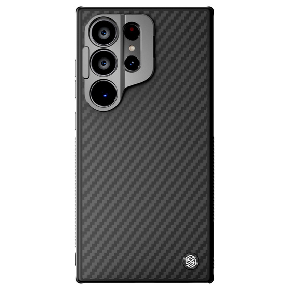 Carcasă pentru Samsung Galaxy S24 Ultra, carcasă blindată Nillkin, Carboprof Case, pentru Magsafe, negru