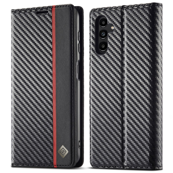 Carcasă cu clapetă pentru Samsung Galaxy A36, Carbon LC.IMEEKE, negru