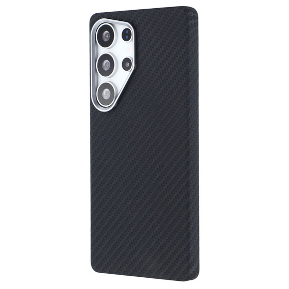 Carcasa pentru Samsung Galaxy S25 Ultra, Carbon Fiber MagSafe, negru