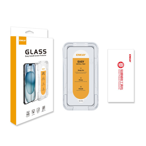 ENKAY sticlă călită ENKAY pentru Samsung Galaxy A54 5G, negru