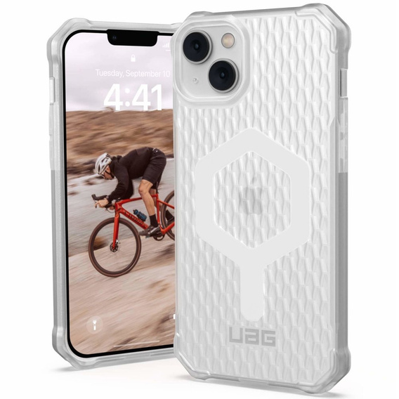 Urban Armor Gear Huse pentru iPhone 14 Plus, Essential Armor MagSafe, transparentă