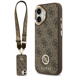Husă GUESS 4G Strass Logo MagSafe cu curea pentru iPhone 17
