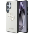 GUESS Huse pentru Samsung Galaxy S25 Ultra, 4G Big Metal Logo, bej