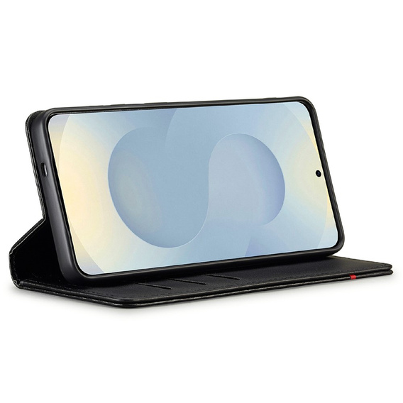 LC.IMEEKE Carcasă flip din carbon pentru Samsung Galaxy A57 5G, negru