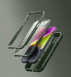 Husă blindată pentru iPhone 13 / iPhone 14, Dexnor CamProtect MagSafe, verde (Două rame)