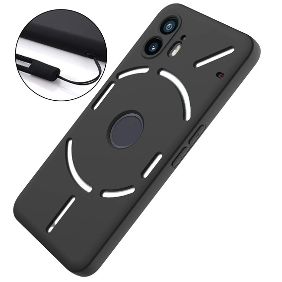 Husa pentru Nothing Phone 2, Silicone Lite, negru