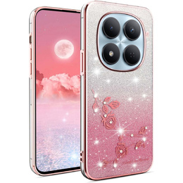 Husă Glitter Flower pentru Xiaomi Redmi Note 15 Pro 5G