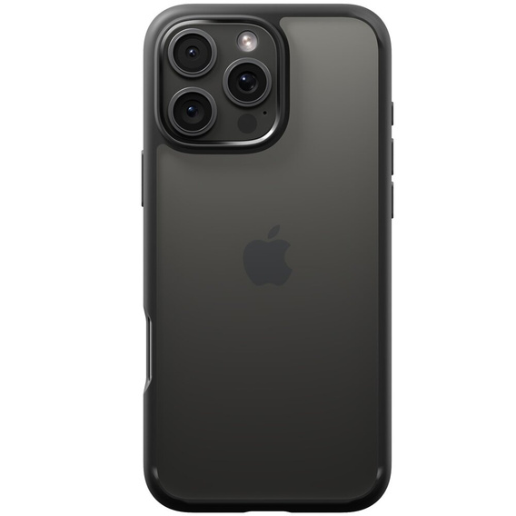 Carcasa Spigen pentru iPhone 16 Pro, Ultra Hybrid, negru + sticlă temperată 9H