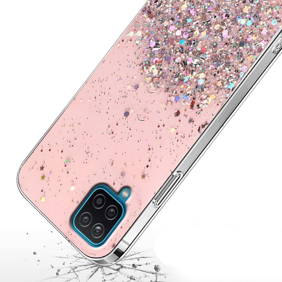 Huse pentru Samsung Galaxy A12 / M12 / A12 2021, Glittery, roz