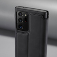 Cu clapetă pentru Samsung Galaxy Note 20 Ultra, LC.IMEEKE, negru