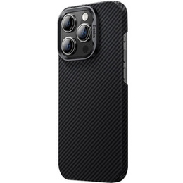 Carcasa BENKS Kevlar pentru iPhone 15 Plus, Carbon Fiber, negru