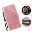 Cu clapetă pentru Xiaomi Redmi Note 13 5G, Mandala, roz rose gold