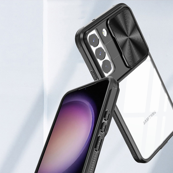 Huse pentru Samsung Galaxy S23, Slide Camera, negru