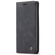 Husa CASEME pentru Samsung Galaxy A33 5G, Leather Wallet Case, negru