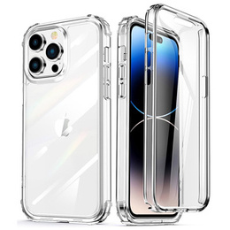 Carcasă pentru iPhone 14 Pro, Shockproof, cu folie, transparentă