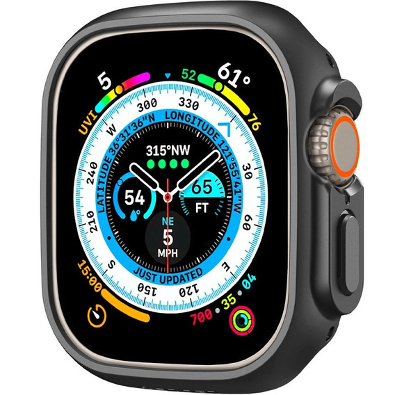 Etui SPIGEN do Apple Watch Ultra 49mm, Thin Fit, Czarne