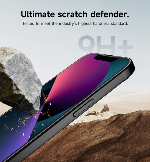 2x sticlă temperată SURITCH pentru iPhone 16e / 14 / 13 Pro