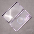 Carcasa Magnetic Dual Glass MagSafe pentru Samsung Galaxy S22 Ultra, violet